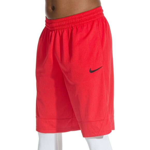 Nike Men's Dri-Fit Dry Icon Fastbreak Basketball Gym Athletic Sports Red Shorts - Picture 1 of 4